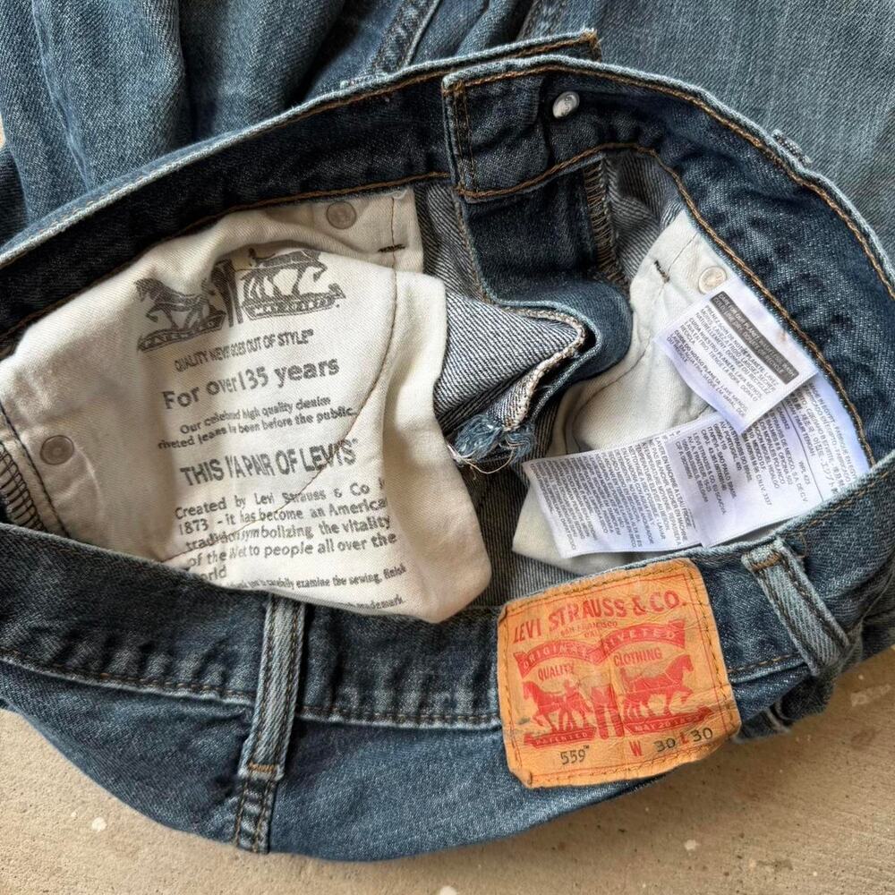 Levis 559 navy blue jeans - Picture 4 of 6